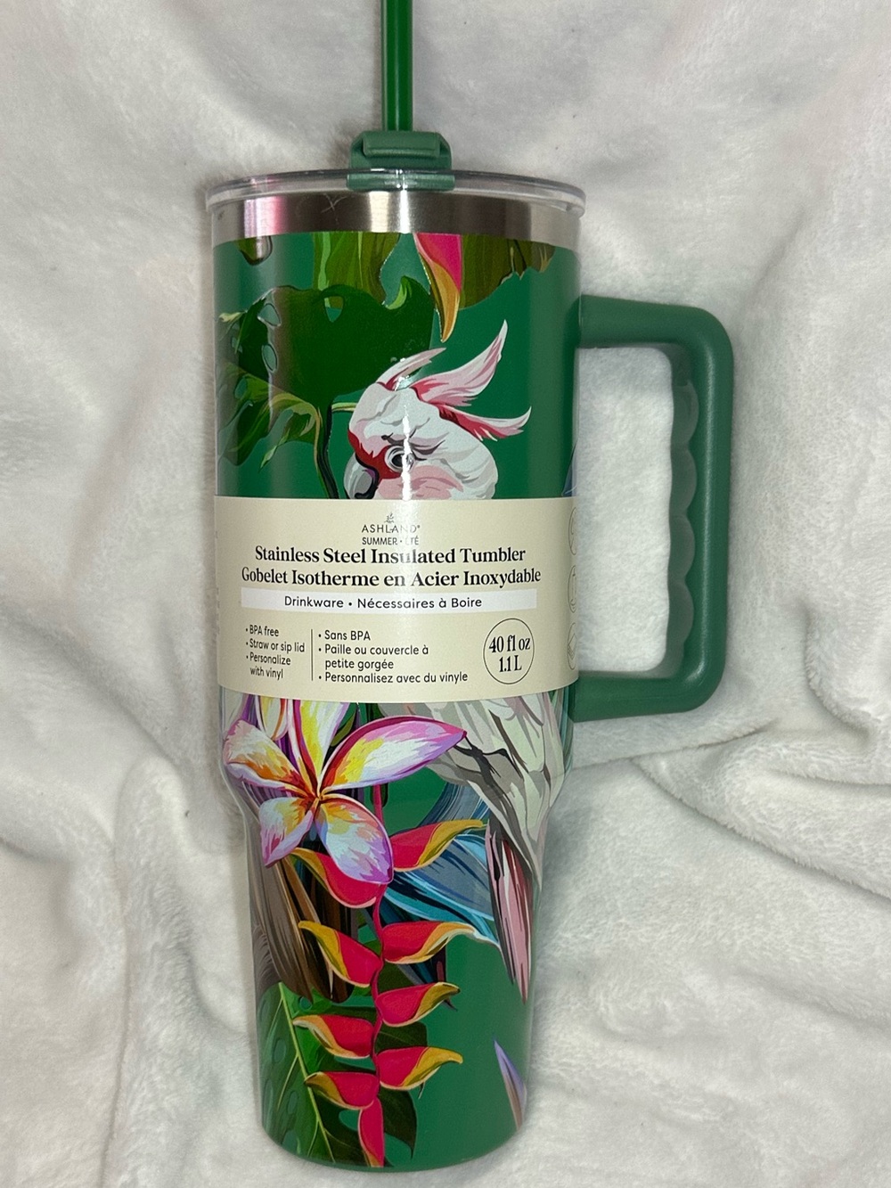 Ashland Summer/Été Cockatoo Floral Insulated Tumbler Collection